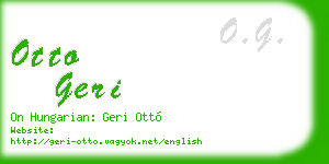 otto geri business card