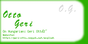 otto geri business card